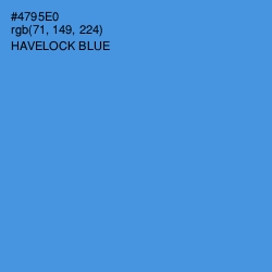 #4795E0 - Havelock Blue Color Image